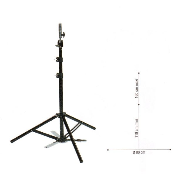 Holder t/ -hoved ORIGINAL 3 fod gulvmodel Farve:sort