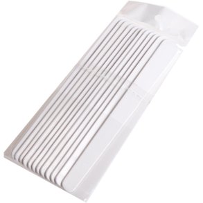 Kosm. Spartel 12 stk. plast hvid 13,5 cm.