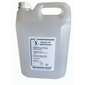 Hndsprit 85%. Antibakteriell 5000 ml . Evt til forstver
