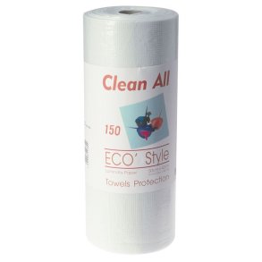 Hndklde engangs Bomuld/plast i rulle 150 stk. 40x53 cm.