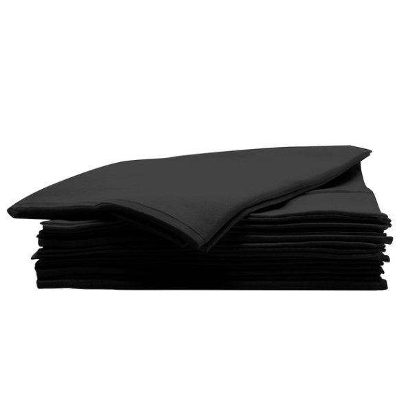 Hndklde engangs BIO 100% viskose 80x40 cm. 50 stk. farve sort