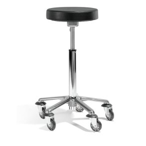 Klippestol SI RUND uden ryg m/skater hjul (32 cm)