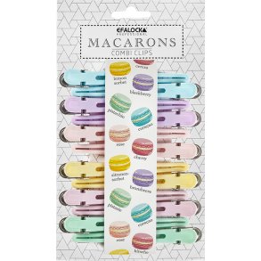 Clips PASTEL Duck metal/plast 12 stk. ass.