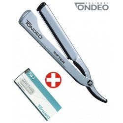 Barberkniv Tondeo Sifter Rustfri Lang incl. 10 blade