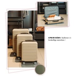 Haws Kufferts�t Copenhagen Champagne 3 stk.