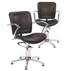 Stol Si George med pumpe og sort betrk 