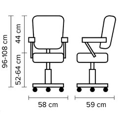 Stol HW Joan med pumpe